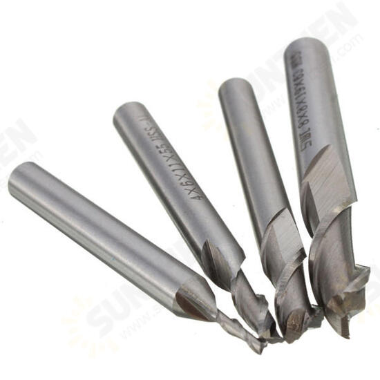 2 Flute HSS End Mill Cutter Dril Bit Engraving Bit CNC Straight Shank Router Bit 2 Flute HSS End Mill Cutter Dril Bit Engraving Bit CNC Straight Shank Router Bit