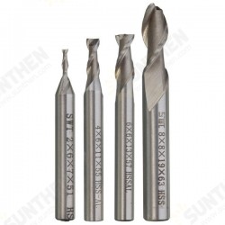 2 Flute HSS End Mill Cutter Dril Bit Engraving Bit CNC Straight Shank Router Bit 2 Flute HSS End Mill Cutter Dril Bit Engraving Bit CNC Straight Shank Router Bit