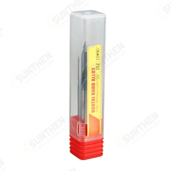 2 Flutes 90 Degree 10mm Carbide Chamfer Mill 62mm Length End Milling Cutter Bit 2 Flutes 90 Degree 10mm Carbide Chamfer Mill 62mm Length End Milling Cutter Bit