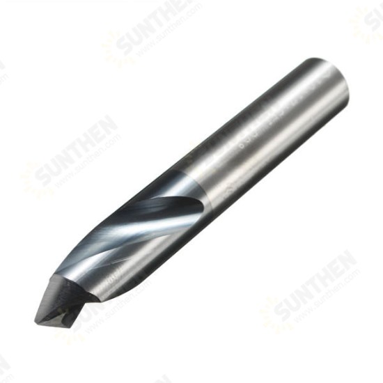 2 Flutes 90 Degree 10mm Carbide Chamfer Mill 62mm Length End Milling Cutter Bit