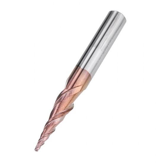 2 Flutes R0.25/ R0.5/ R0.75/ R1.0 *20.5*D4*50 Ball Nose End Mill HRC50 Taper Milling Cutter