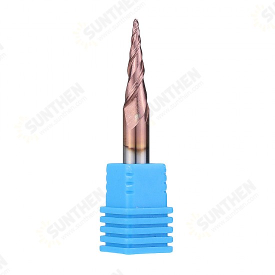 2 Flutes R0.25/ R0.5/ R0.75/ R1.0 *20.5*D4*50 Ball Nose End Mill HRC50 Taper Milling Cutter