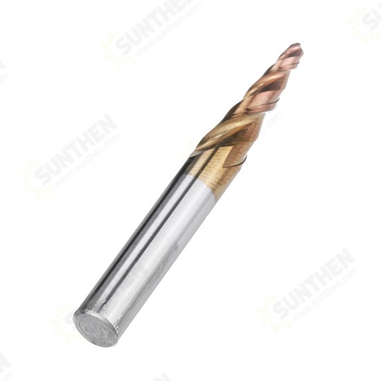 2 Flutes R0.25/ R0.5/ R0.75/ R1.0 *20.5*D4*50 Ball Nose End Mill HRC50 Taper Milling Cutter