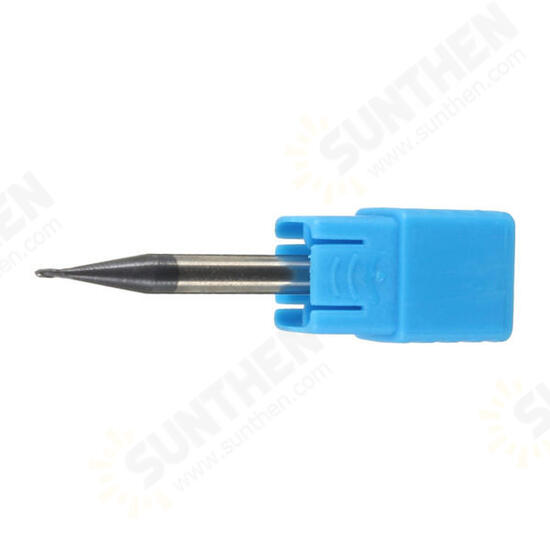 2 Flutes Radius 0.5mm Tungsten Steel Coated Ball Nose End Mill Cutter 2 Flutes Radius 0.5mm Tungsten Steel Coated Ball Nose End Mill Cutter