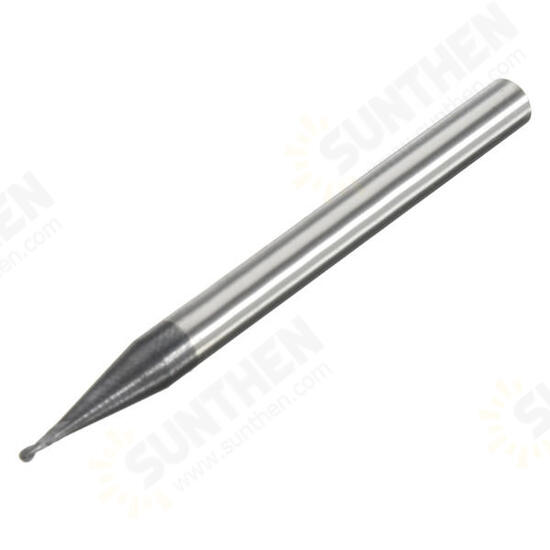 2 Flutes Radius 0.5mm Tungsten Steel Coated Ball Nose End Mill Cutter 2 Flutes Radius 0.5mm Tungsten Steel Coated Ball Nose End Mill Cutter