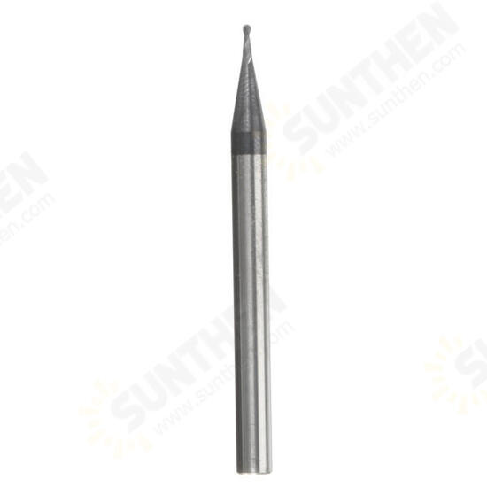 2 Flutes Radius 0.5mm Tungsten Steel Coated Ball Nose End Mill Cutter 2 Flutes Radius 0.5mm Tungsten Steel Coated Ball Nose End Mill Cutter