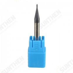 2 Flutes Radius 0.5mm Tungsten Steel Coated Ball Nose End Mill Cutter