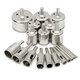 20Pcs Diamond Coated Core Drill Bit Set 3-50mm Hole Saw Cutter for Glass Marble Granite 20Pcs Diamond Coated Core Drill Bit Set 3-50mm Hole Saw Cutter for Glass Marble Granite
