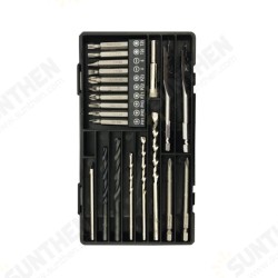 21Pcs HSS Screwdriver Twist Drill Bits Tool Set With Storage Box Multi-Functional Drill Bit Box Hardware Tools Power Tools Set