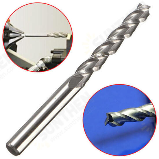 22x3.175mm 3 Flute End Mill Cutter Milling Cutter for Acrylic Wood 22x3.175mm 3 Flute End Mill Cutter Milling Cutter for Acrylic Wood