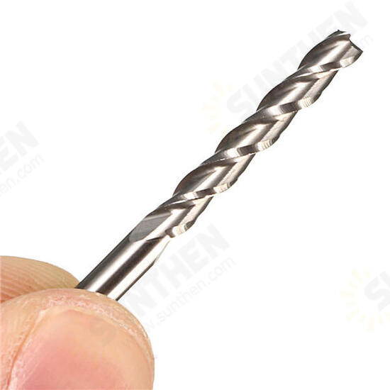 22x3.175mm 3 Flute End Mill Cutter Milling Cutter for Acrylic Wood 22x3.175mm 3 Flute End Mill Cutter Milling Cutter for Acrylic Wood