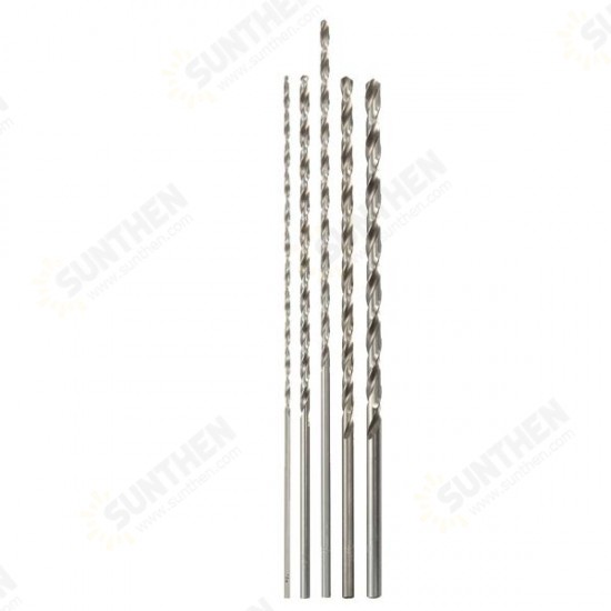 2mm To 5mm Diameter Extra Long HSS Auger Twist Drill Bit Straigth Shank 160mm