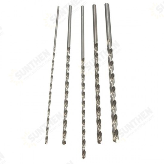 2mm To 5mm Diameter Extra Long HSS Auger Twist Drill Bit Straigth Shank 160mm