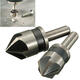 2pcs 5 Flute 82 Degree 1/4 Shank Countersink Drill Bit Set Chamfer Cutter 2pcs 5 Flute 82 Degree 1/4 Shank Countersink Drill Bit Set Chamfer Cutter