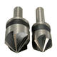 2pcs 5 Flute 82 Degree 1/4 Shank Countersink Drill Bit Set Chamfer Cutter 2pcs 5 Flute 82 Degree 1/4 Shank Countersink Drill Bit Set Chamfer Cutter
