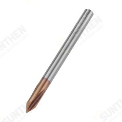 3 Flutes 60 Degree Chamfering Mill AlTiN Coated HRC55 2/3/4/5/6/7/8mm Tungsten Steel Milling Cutter