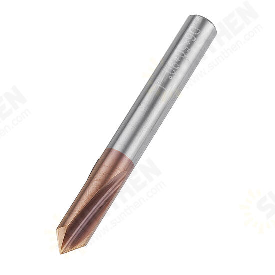 3 Flutes 60 Degree Chamfering Mill AlTiN Coated HRC55 2/3/4/5/6/7/8mm Tungsten Steel Milling Cutter