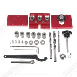 3 in 1 Dowelling Jig with Positioning Clip Woodworking Adjustable Drilling Guide Puncher Locator 3 in 1 Dowelling Jig with Positioning Clip Woodworking Adjustable Drilling Guide Puncher Locator