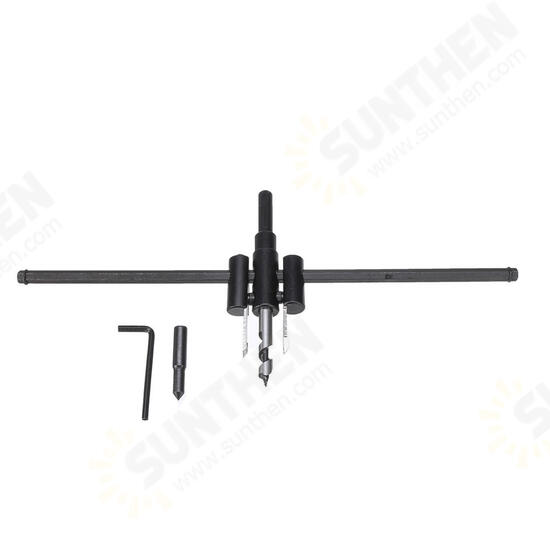 30-300mm Durable Adjustable Wood Circle Cutter Hole Saw Drill Bit DIY Power Tool 30-300mm Durable Adjustable Wood Circle Cutter Hole Saw Drill Bit DIY Power Tool