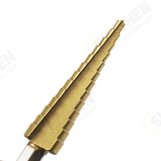 3/16-1/2 1/4-3/4 1/8-1/2 Inch Step Drill Bit Inch Type 1/4 Inch Shank Step Drill 3/16-1/2 1/4-3/4 1/8-1/2 Inch Step Drill Bit Inch Type 1/4 Inch Shank Step Drill