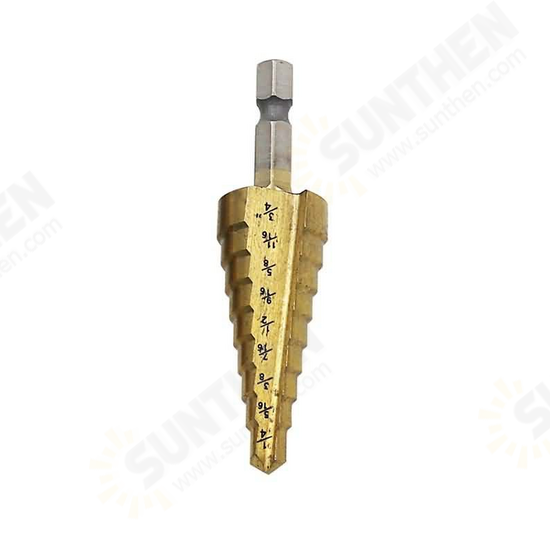 3/16-1/2 1/4-3/4 1/8-1/2 Inch Step Drill Bit Inch Type 1/4 Inch Shank Step Drill 3/16-1/2 1/4-3/4 1/8-1/2 Inch Step Drill Bit Inch Type 1/4 Inch Shank Step Drill