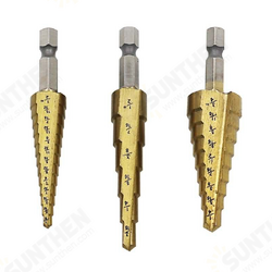 3/16-1/2 1/4-3/4 1/8-1/2 Inch Step Drill Bit Inch Type 1/4 Inch Shank Step Drill