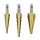 3/16-1/2 1/4-3/4 1/8-1/2 Inch Step Drill Bit Inch Type 1/4 Inch Shank Step Drill 3/16-1/2 1/4-3/4 1/8-1/2 Inch Step Drill Bit Inch Type 1/4 Inch Shank Step Drill