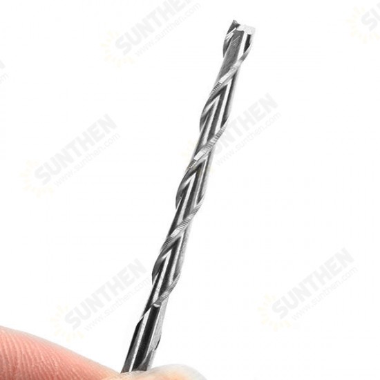 3.175mm 2 Flute Spiral Bit Carbide End Mill Router 32mm CEL CNC Cutting Tool 3.175mm 2 Flute Spiral Bit Carbide End Mill Router 32mm CEL CNC Cutting Tool