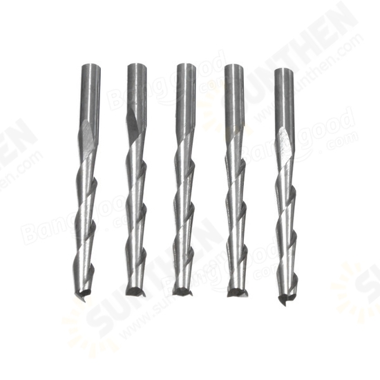 3.175mm Carbide CNC 2 Flute Spiral Bits End Mill Router 22mm CEL Milling Cutter 3.175mm Carbide CNC 2 Flute Spiral Bits End Mill Router 22mm CEL Milling Cutter