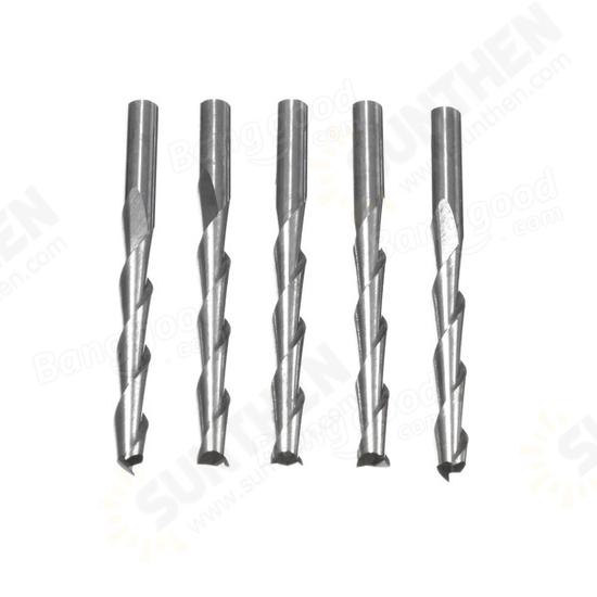 3.175mm Carbide CNC 2 Flute Spiral Bits End Mill Router 22mm CEL Milling Cutter