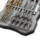 31Pcs Titanium Coated Hole Saw Cutting Set 1/4 Inch Hex Shank Magnetic Connecting Rod Screwdriver Bits Set 31Pcs Titanium Coated Hole Saw Cutting Set 1/4 Inch Hex Shank Magnetic Connecting Rod Screwdriver Bits Set