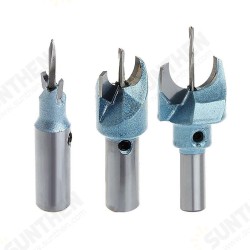 3Pcs Tungsten Woodworking Tool Router Bit Buddhas Beads Ball Pearls Drill Bit