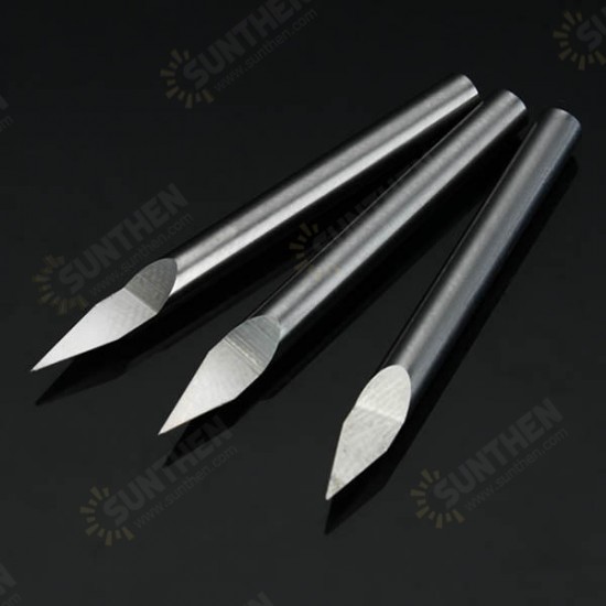 3pcs 3.175mm Shank 30 Degree 0.1/0.2/0.3mm Carbide Engraving Bits CNC Tool for Metal 3pcs 3.175mm Shank 30 Degree 0.1/0.2/0.3mm Carbide Engraving Bits CNC Tool for Metal