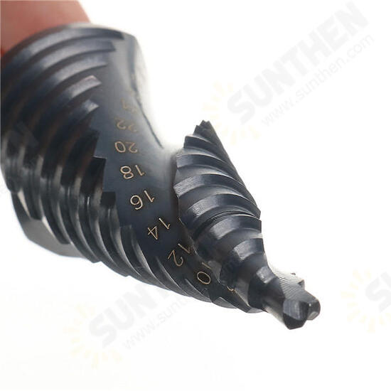 3pcs 4-12/20/32mm HSS Step Drill Bits Set Spiral Grooved Hole Cutter