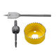 3pcs Carbon Steel Lock Installation Kit Woodworking Drill Spherical Door Lock Hole Saw Cutter Opener 3pcs Carbon Steel Lock Installation Kit Woodworking Drill Spherical Door Lock Hole Saw Cutter Opener