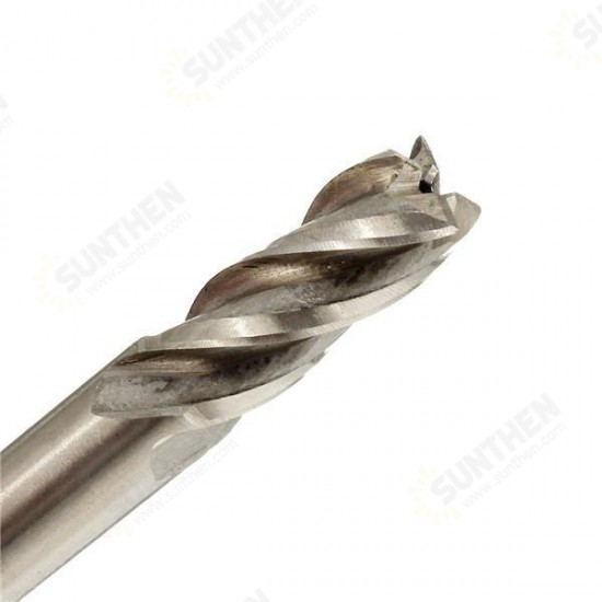 3pcs HSS Straight Shank End Mill Cutter 4 Flute End Mill Cutter 8/10/12mm CNC Tool 3pcs HSS Straight Shank End Mill Cutter 4 Flute End Mill Cutter 8/10/12mm CNC Tool