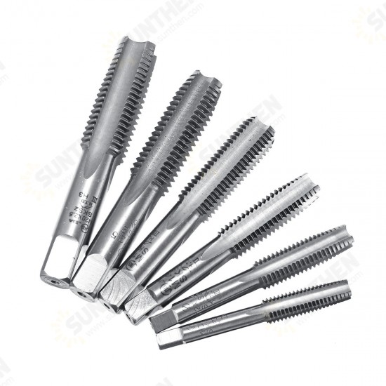 3pcs M10-M20 HSS-4341 Screw Tap Straight Groove High-Speed Steel Straight Flute Tools Kit