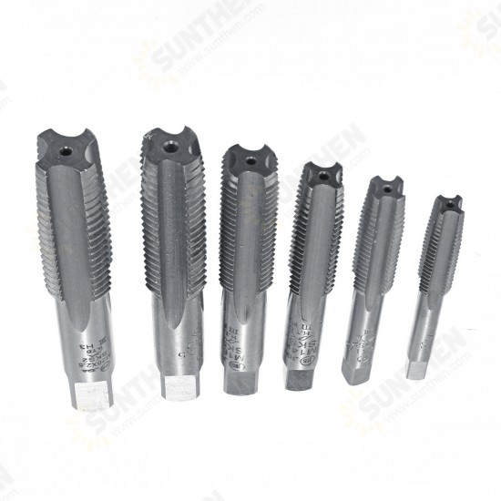 3pcs M10-M20 HSS-4341 Screw Tap Straight Groove High-Speed Steel Straight Flute Tools Kit