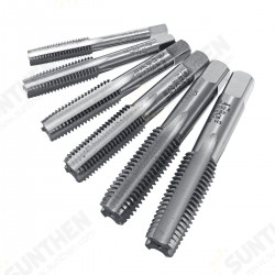 3pcs M10-M20 HSS-4341 Screw Tap Straight Groove High-Speed Steel Straight Flute Tools Kit