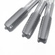 3pcs M10-M20 HSS-4341 Screw Tap Straight Groove High-Speed Steel Straight Flute Tools Kit