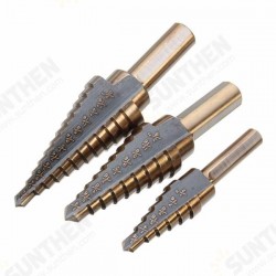 3pcs M7 HSS Step Drill Bit Set 3/16-1/2 1/4-3/4 3/16-7/8 Inch 3pcs M7 HSS Step Drill Bit Set 3/16-1/2 1/4-3/4 3/16-7/8 Inch