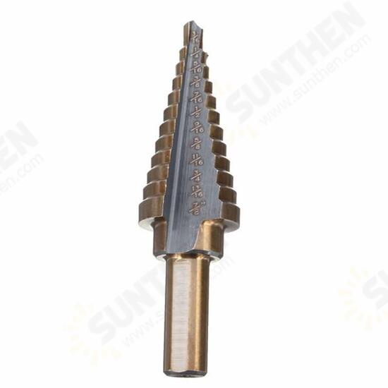 3pcs M7 HSS Step Drill Bit Set 3/16-1/2 1/4-3/4 3/16-7/8 Inch 3pcs M7 HSS Step Drill Bit Set 3/16-1/2 1/4-3/4 3/16-7/8 Inch