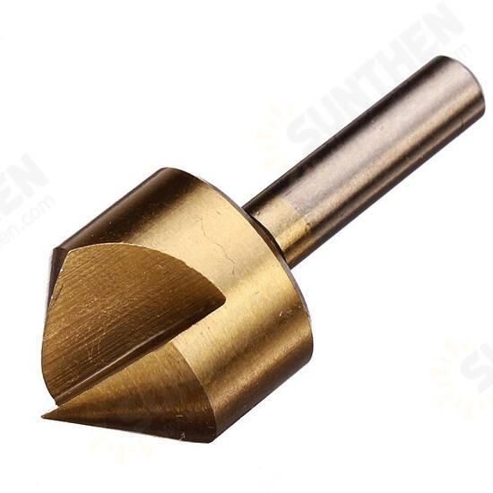 3pcs Single Flute 90 Degree Edge Chamfer Set Countersink Drill Bit