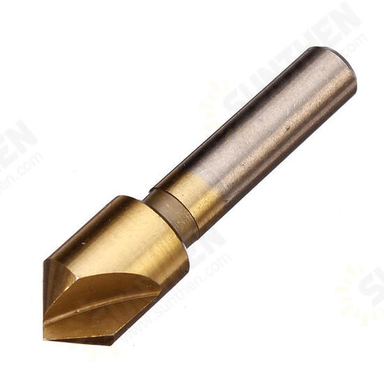 3pcs Single Flute 90 Degree Edge Chamfer Set Countersink Drill Bit