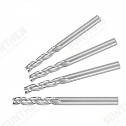 4 Flute End Mill Tungsten Carbide Milling Cutter 3.175mm Shank Spiral Flat Milling Bit Aluminum Cutting CNC Router Bit