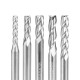 4 Flute End Mill Tungsten Carbide Milling Cutter 3.175mm Shank Spiral Flat Milling Bit Aluminum Cutting CNC Router Bit 4 Flute End Mill Tungsten Carbide Milling Cutter 3.175mm Shank Spiral Flat Milling Bit Aluminum Cutting CNC Router Bit