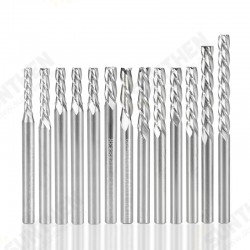 4 Flute End Mill Tungsten Carbide Milling Cutter 3.175mm Shank Spiral Flat Milling Bit Aluminum Cutting CNC Router Bit