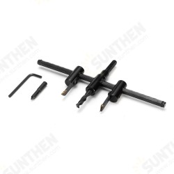 40-120/200/300mm Adjustable Circle Hole Cutter Wood Drywall Drill Bit Saw Round Cutting Blade