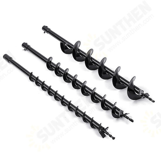 40/60/100mm x 800mm Earth Auger Drill Bit Fence Borer For Petrol Post Hole Digger Garden Tool