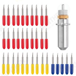 41Pcs Tungsten Steel Blade and Vinyl Cricut Cutting Plotter Holder Carbide Tungsten Blade Vinyl Film Cutter 30 45 60 Dergree 41Pcs Tungsten Steel Blade and Vinyl Cricut Cutting Plotter Holder Carbide Tungsten Blade Vinyl Film Cutter 30 45 60 Dergree